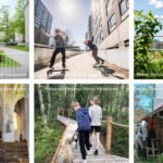 Erilaisia kulttuuriperintöä esitteleviä kuvia kollaasissa.