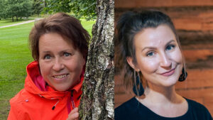 Ritva Pihlajan ja Nea Kukkosen kasvokuvat.